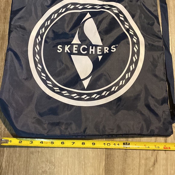 Skechers nylon navy blue drawstring backpack - Picture 6 of 7